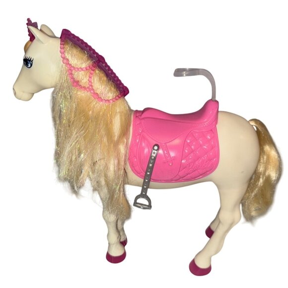 Barbie Mattel Princess Adventure Prance & Shimmer Horse 2019 Light Sound Action - Picture 1 of 6